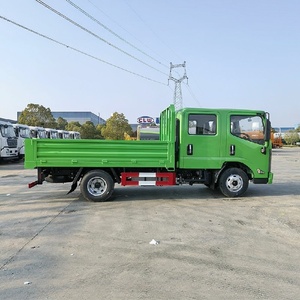 Brand New Jmc 4x2 Light Cargo Fence Truck Manual Double Cabin Truck 3 Ton Lorry Box Truck - Product Image 1
