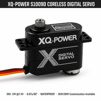 Nouvel arrivage 2026 Servo d'avion XQ-S1009F 9g 3kg Servo numérique sans noyau pour aile Étanche Boîtier tout aluminium 7.4V Mini avion RC