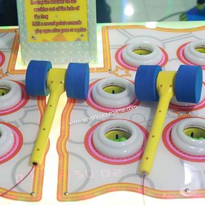 Máquina de Juego Arcade con Monedas, Temática de Parque de Diversiones, Máquina de Juego Interactiva Whack-a-Mole para Niños - Product Image 4