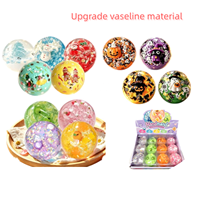 Nouveau design original Vaseline Halloween Citrouille en boule faite à la main Jouets Squishy à rebond lent pour décompression par le pressage