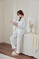 Vente en gros en usine New Eden Fruit schéma de couleurs pour les filles Satin Pjs personnalisé ensemble de vêtements de nuit longs et courts pour les sorties