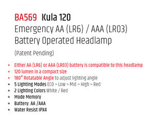 Linterna Frontal LED 2026 RTS de 120 Lúmenes, Portátil, a Batería, Impermeable IP54, 5 Modos, Haz de Luz Ajustable, para Camping, Senderismo y Ciclismo - Product Image 6