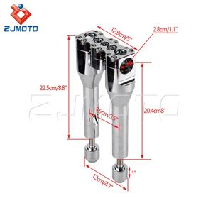 8 "+ 1" pince droite <span class=keywords><strong>guidon</strong></span> Riser pour Harley Softail Dyna Sportster Street Bob moto Club Style 4 couleurs <span class=keywords><strong>guidon</strong></span> - Product Image 2