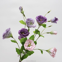 Bunga Artifisial Berkualitas Tinggi 3-Kuntum Mini Sutra Eustoma Lisianthus Buket Bunga Pernikahan Untuk Dekorasi & Perlengkapan Pernikahan