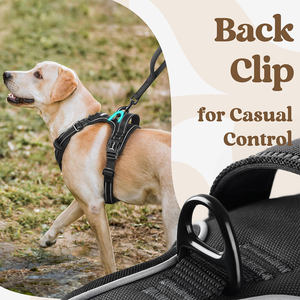 Arnés suave ajustable para perros Arnés para mascotas sin tirones con 3 hebillas Mango de control Chaleco reflectante para perros fáciles de caminar para perros medianos - Product Image 6
