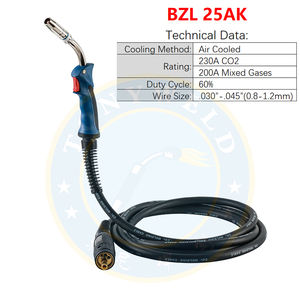 Torche 25ak Torches <span class=keywords><strong>de</strong></span> soudage à refroidissement par Air 3/4/5m <span class=keywords><strong>Pistolet</strong></span> à souder - Product Image 2