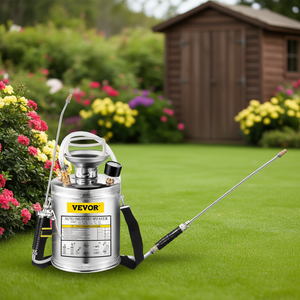Pulvérisateur manuel Vevor en acier inoxydable de 1 gallon avec lance de 12 pouces et buse réglable pour usage en jardin - Product Image 2