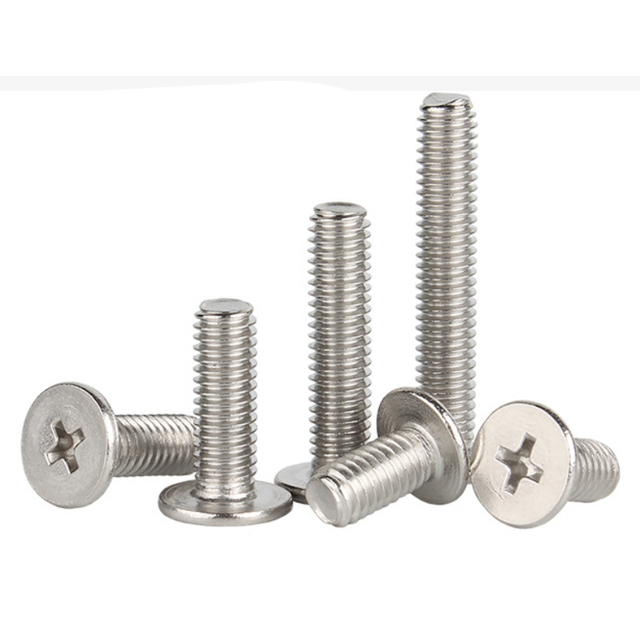 Stainless Steel Cross Flat Head Screw CM Large Flat Head Thin Head Screw Computer Machine Screw