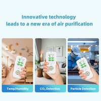Appareil de test de qualité de l'air multifonctionnel 9 en 1 pour l'extérieur dispositif de test de l'air CO2 PM2.5 TVOC HCHO humidité de la température avec support