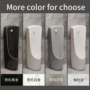 <span class=keywords><strong>Urinarios</strong></span> masculinos de cerámica montados en la pared personalizados de diseño moderno Sensor de grano de <span class=keywords><strong>roca</strong></span> blanca con precio competitivo para uso en baños y hoteles - Product Image 6