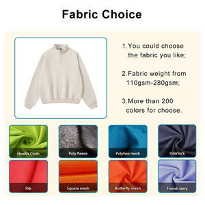 Sudadera Casual de Estilo Urbano con Media Cremallera, Holgada, para Otoño, de Manga Larga, Tejido de Punto, con Capucha - Product Image 3