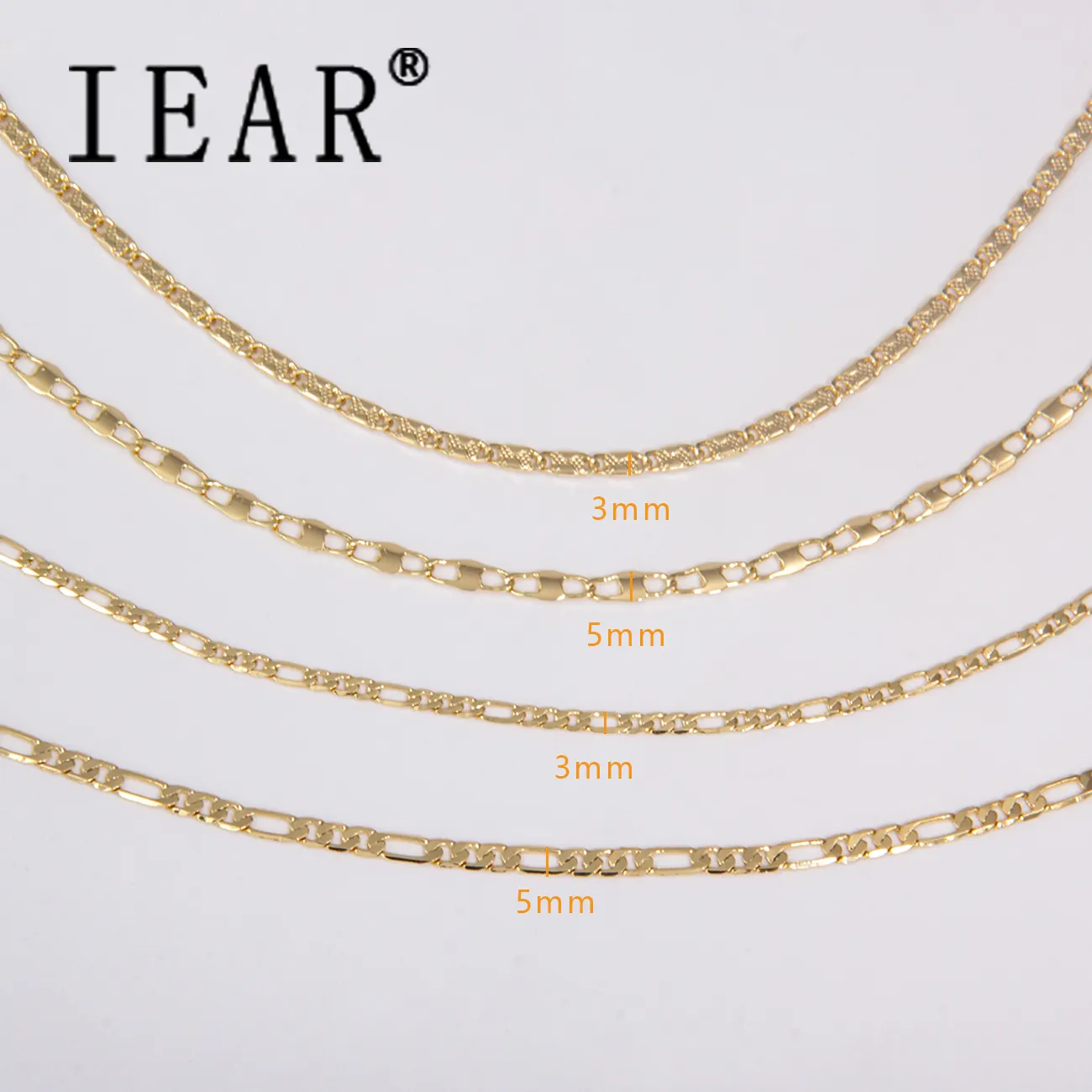 Teeuiear — collier en or de qualité supérieure, bijoux africains uniques, chaîne