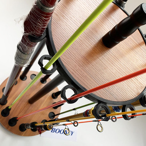 Booney 15 pièces présentoir <span class=keywords><strong>de</strong></span> canne à pêche en <span class=keywords><strong>bois</strong></span> canne à pêche <span class=keywords><strong>support</strong></span> 15 pièces - Product Image 5