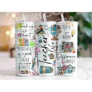 Vasos Térmicos para Profesores con Tapa y Pajita de 20oz - Product Image 2