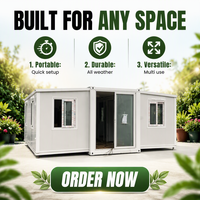 Maison préfabriquée extensible anti-rouille avec structure en acier préfabriqué pour hébergement à distance