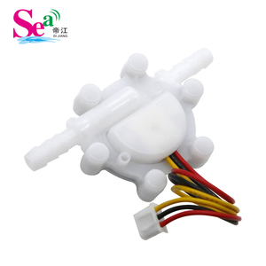 Capteur de débit en plastique POM OEM Dijiang ZJ-2103, compteur à effet Hall à turbine à impulsions NPN, débitmètre 0,01-1,5/0,3-5 LPM pour filtre RO - Product Image 2