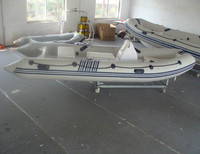 Petit bateau pneumatique semi-rigide 420, certifié CE, directement de l'usine, avec 3 ans de garantie