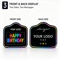 Boîte de message de chapiteau Rechargeable personnalisée, prix d'usine, tableau de lettres led VIP Glorifier affichage LED bouteille présentateur pour boîte de nuit