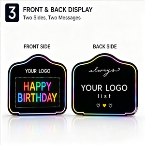 Prezzo di fabbrica personalizzato ricaricabile marquee message box letter board led VIP Glorifier Display LED Bottle Presenter per night club - Product Image 3