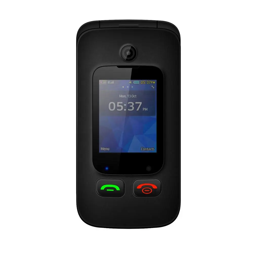 Shenzhen manufacturer gsm old man mobilephone 2.4 inch unlocked small flip mobile phones with SOS button