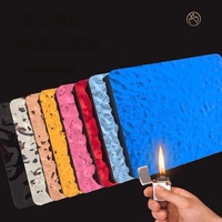 Panneau mural en placage de bois en fibre de bambou et charbon de bois, design 3D ondulé effet eau, 1,22*2,44/2,9m, feuille de cristal de carbone
