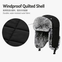 Gorro de Invierno Personalizado Tipo Bomber, Gorro Ushanka con Forro de Piel Sintética, Resistente al Viento, con Orejeras, para Esquí y Deportes al Aire Libre, Proveedor de Gorros