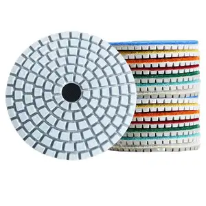 PMS 4inch Diamond Wet Polishing Pad Triangle Granite Marble Stone Polishing