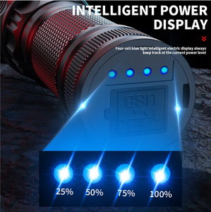 Aeternam 30w bianco lazer power bank impermeabile telescopico zoom usb ricaricabile a led torcia tattica luce da lavoro all'aperto torcia elettrica - Product Image 6