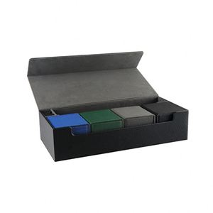 Caja de Cartas Coleccionables FX Flip Top de PU con Cierre Magnético, Estuche de Almacenamiento de Cuero, Organizador Portátil para Exhibición de Colecciones de Juegos - Product Image 2