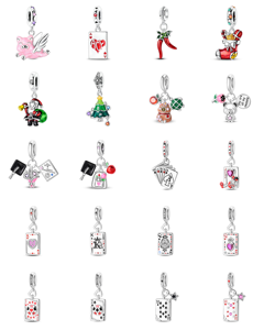 Accessoires Classiques Pan Family - Pendentif Charme Arbre Généalogique Doré en Zircon - Pendentif DIY Style Attrape-rêves <span class=keywords><strong>Flocon</strong></span> <span class=keywords><strong>de</strong></span> <span class=keywords><strong>Neige</strong></span> en Argent GDTC - Product Image 1