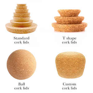 コルク栓 テーパーコルク栓 大きなコルク 缶詰瓶の蓋 耐久性のある木製の平らな丸い蓋 - Product Image 6