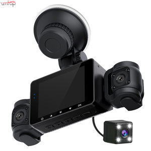 Mới 2025 2.4 inch phía trước phía sau bên trái bên phải xe máy ảnh sản phẩm mới tầm nhìn ban đêm DVR kỹ thuật số Dashcam 1080P 4 ống kính lái xe ghi âm - Product Image 4