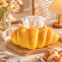 Boîte à mouchoirs créative et tendance en forme de croissant, best-seller transfrontalier, pour la maison, le salon, la table à manger et objet décoratif original