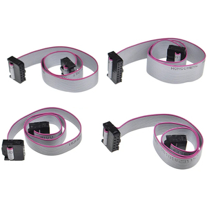 HONGCHENG Flat Ribbon <b>Cable</b> 2x4 Pin Gray PVC Insulated Copper Core 300mm For PCB Static Installation - Product Image 1