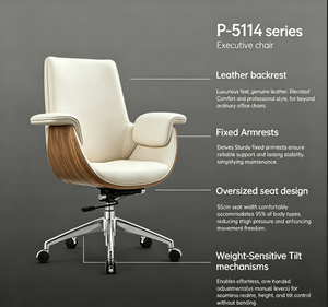 <span class=keywords><strong>Sillas</strong></span> de <span class=keywords><strong>Oficina</strong></span> al por Mayor, Silla de <span class=keywords><strong>Oficina</strong></span> Moderna de Cuero con Respaldo Medio, Silla Giratoria de Cuero Blanco <span class=keywords><strong>para</strong></span> Sala de Reuniones - Product Image 2