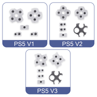 Pièces de réparation pour PlayStation 5, bouton en caoutchouc silicone de remplacement pour manette PS5 V1 V2 V3, coussin conducteur