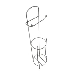 Porte-rouleau de papier toilette mural en alliage de zinc, design moderne, auto-adhésif, pour salle de bain, idéal pour l'organisation transfrontalière simple à domicile - Product Image 2