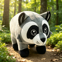 Boneka Rakun Liar Custom Pabrik, Isi Kapas PP, Boneka Hewan, Merchandise Game, Hadiah Boneka Hewan Liar Hutan