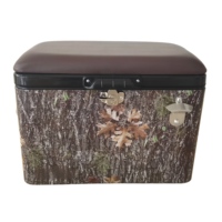 Frigo portatile retrò in metallo da 30L/40L/50L per la pesca - Mantiene il freddo