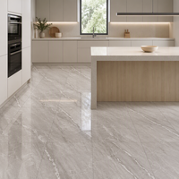 Carreaux de sol en porcelaine satinée gris grec 600x1200mm, directement de l'usine, pour mur de fond TV et entrée