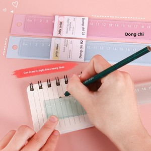 Regla Recta de Plástico Creativa Color Gelatina, Escala de 20 cm de Alta Estética para Estudiantes, Trabajo de Oficina y Dibujo - Product Image 2