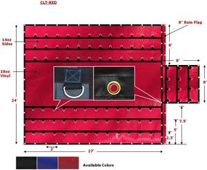 <span class=keywords><strong>Lonas</strong></span> de madera personalizadas de alta calidad de fábrica de China, precio barato, 3 uds., 8 ', 3 piezas, <span class=keywords><strong>lonas</strong></span> planas para camiones, lona de madera a la venta - Product Image 4