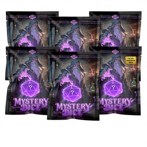 Paquete de Dados Misteriosos DND - 6 Bolsas Sorpresa, 7 Dados Poliédricos, 4 Monedas Metálicas, Pin Esmaltado, Bolsa de Terciopelo - Set Premium 1:10 - Regalo para TTRPG DMS - Product Image 1