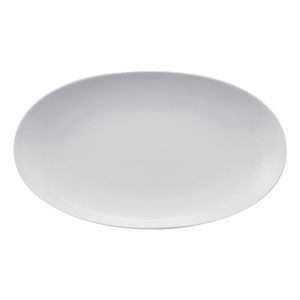 Plateau de service ovale blanc Elips Ø 35 × 20,5 cm Gural Els35Ky00 - Product Image 1