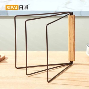 Ripai Foldable Dishcloth <b>Rack</b> White Metal <b>Kitchen</b> Towel Holder Multi Function Storage Stand - Product Image 3