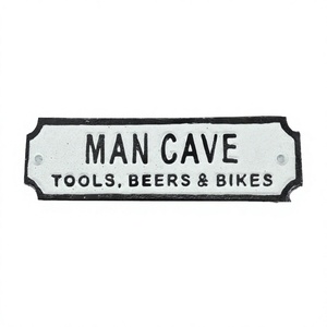 Wall <b>Decor</b> Decorative General Sign <b>Man</b> <b>Cave</b> Tools Beer and Bike Metal Crafts Latest Wall Sign <b>MAN</b> <b>CAVE</b> SIGNS In Stock Items - Product Image 1