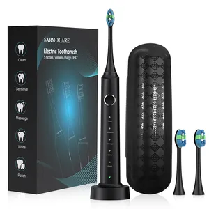 2024 Newest Hot Selling IPX7 Waterproof 38400VPM Smart Sonic Electric Vibrating Toothbrush Low Noise Design With OEM/ODM