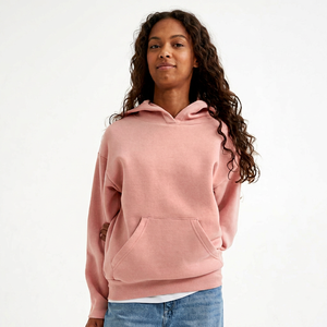 Nouveauté : Sweat-shirts à capuche pour femmes, entièrement personnalisables, couleur unie, en molleton de coton, avec poches, design personnalisé par le fournisseur - Product Image 1