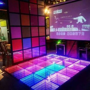 พื้นเต้นรำกระจกอินฟินิตี้ 3 มิติ พร้อมไฟ LED กันน้ำ สำหรับงานแต่งงานและงานปาร์ตี้ - Product Image 6