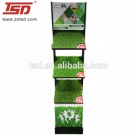 Support d'affichage en carton pour gazon artificiel de magasin de jardinage personnalisé, support de promotion pour gazon, présentoir d'échantillons de tapis